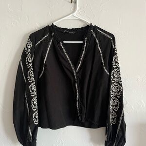 Zara black size small blouse